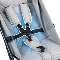 Nukido 716003 Paseo športový kočík, 0-36 mesiacov, 15 kg, svetlo sivý