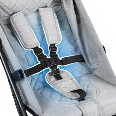 Nukido 716003 Paseo športový kočík, 0-36 mesiacov, 15 kg, svetlo sivý