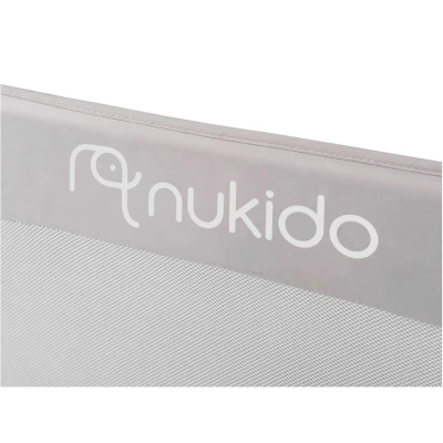 Nukido 722200 Ochranná zábrana na postel 150 × 35 × 42 cm, šedá