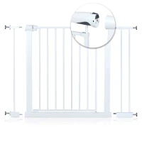 Nukido 718600 Bezpečnostná bránka s magnetickým uzáverom 76-104 cm, biela