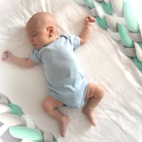 Ricokids 722002 Mantinel do postýlky 2 m, mátově šedý