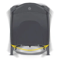 Ricokids RK-242 Cestovná detská postieľka + matrac + taška 125 × 65 × 78 cm, antracitová