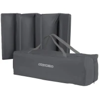 Ricokids RK-242 Cestovná detská postieľka + matrac + taška 125 × 65 × 78 cm, antracitová