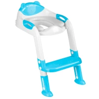 Ricokids 729200 Dětské WC sedátko se schůdky medvídek, modrá