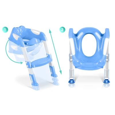 Ricokids 729100 Dětské WC sedátko se schůdky Koala - modrá