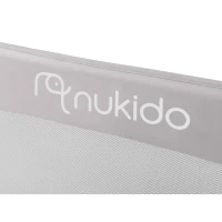 Nukido 722400 Ochranná zábrana na postel 180 × 42 × 35 cm, šedá