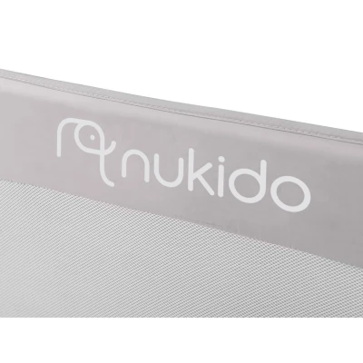 Nukido 722400 Ochranná zábrana na postel 180 × 42 × 35 cm, šedá
