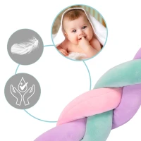 Ricokids 722106 Ochranný mantinel do postýlky 3 m, mátověrůžovofialový