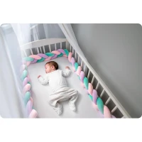 Ricokids 722106 Ochranný mantinel do postýlky 3 m, mátověrůžovofialový