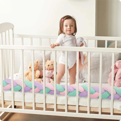 Ricokids 722106 Ochranný mantinel do postýlky 3 m, mátověrůžovofialový
