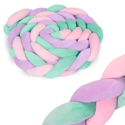 Ricokids 722106 Ochranný mantinel do postýlky 3 m, mátověrůžovofialový