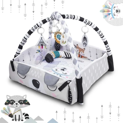 Ricokids 7318 Interaktívna vzdelávacia hracia podložka 110 × 100 cm Boho