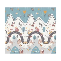 Nukido NK-340 Skladacie penové podložky 200 × 180 × 1 cm, hory