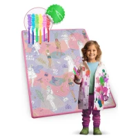 Ricokids RK-344 Pěnová podložka na vybarvování 120×92×0,3 cm + fixy, Fashion