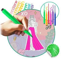 Ricokids RK-344 Pěnová podložka na vybarvování 120×92×0,3 cm + fixy, Fashion