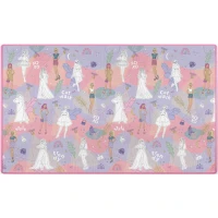 Ricokids RK-343 Pěnová rolovací podložka na vybarvování 200 x 120 x 0,3 cm + fixy, Fashion