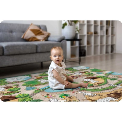 Ricokids RK-343 Penová podložka na maľovanie 200 x 120 x 0,3 cm + fixky, ZOO