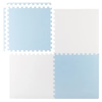 Ricokids 738202 Pěnová podložka puzzle 60×60 cm, 4 ks, modro-bílá