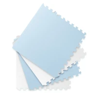 Ricokids 738202 Pěnová podložka puzzle 60×60 cm, 4 ks, modro-bílá