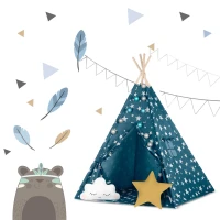 Nukido 740121 Detský teepee s osvetlením - modrý