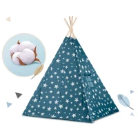 Nukido 740121 Detský teepee s osvetlením - modrý