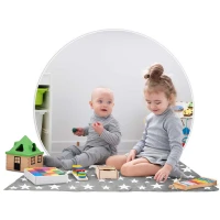 Nukido 740020 Dětské teepee s girlandou a světýlky - šedé s hvězdičkami