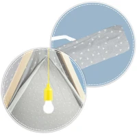 Nukido 740521 Dětský stan teepee s LED lampičkou - šedý