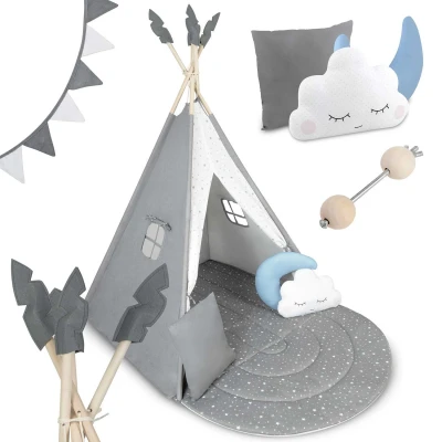 Nukido NK-406 Dětské teepee - šedé