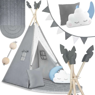 Nukido NK-406 Dětské teepee - šedé