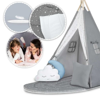 Nukido NK-406 Dětské teepee - šedé
