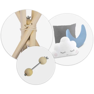 Nukido NK-406 Dětské teepee - šedé