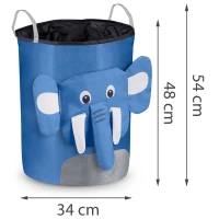 Nukido 740227 Koš na hračky - modrý slon