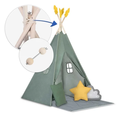 Nukido NK-406 Detský stan teepee - zelený