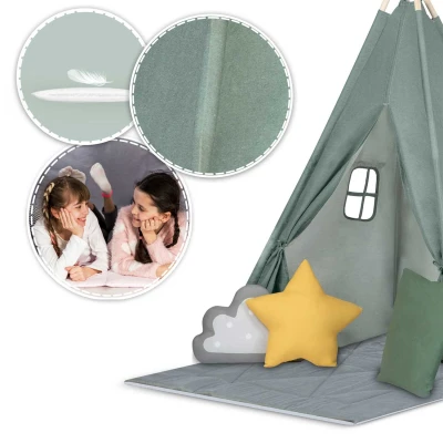 Nukido NK-406 Detský stan teepee - zelený