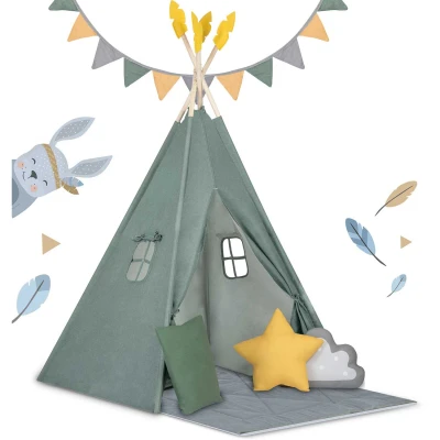 Nukido NK-406 Detský stan teepee - zelený