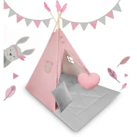 Nukido NK-406 Detský teepee - ružový
