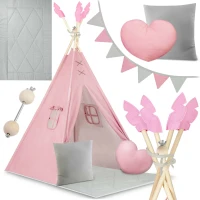 Nukido NK-406 Detský teepee - ružový