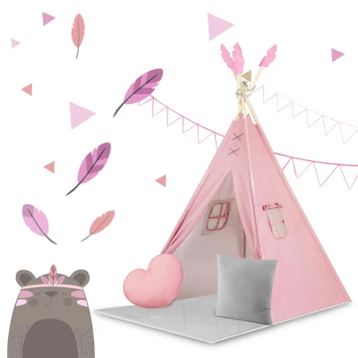 Nukido NK-406 Detský teepee - ružový