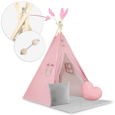 Nukido NK-406 Detský teepee - ružový