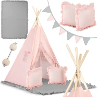 Nukido NK-406 Dětské teepee  - světle růžové