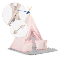 Nukido NK-406 Dětské teepee  - světle růžové