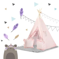 Nukido NK-406 Dětské teepee  - světle růžové