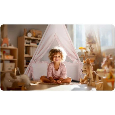 Nukido NK-406 Dětské teepee  - světle růžové