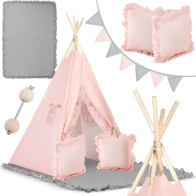 Nukido NK-406 Dětské teepee  - světle růžové