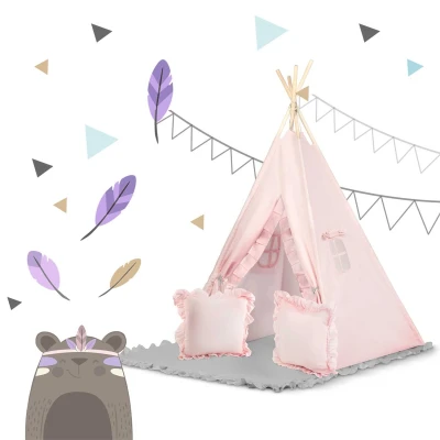 Nukido NK-406 Dětské teepee  - světle růžové