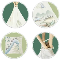 Nukido 740701 Dětské teepee - dinosauři