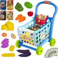 Ricokids 773400 Detský nákupný vozík 3 v 1, modrý