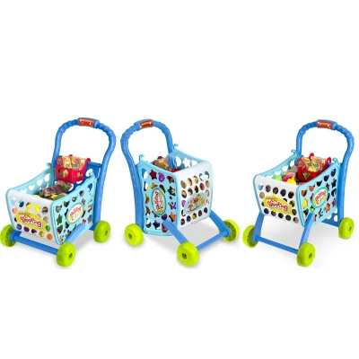 Ricokids 773400 Detský nákupný vozík 3 v 1, modrý