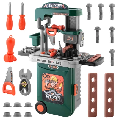Ricokids 772300 Detská dielňa 3 v 1, zelená