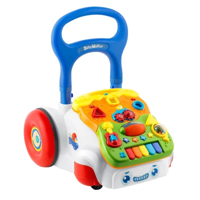 Ricokids RK-744 2 v 1 hudobný detský chodítko, biela farba